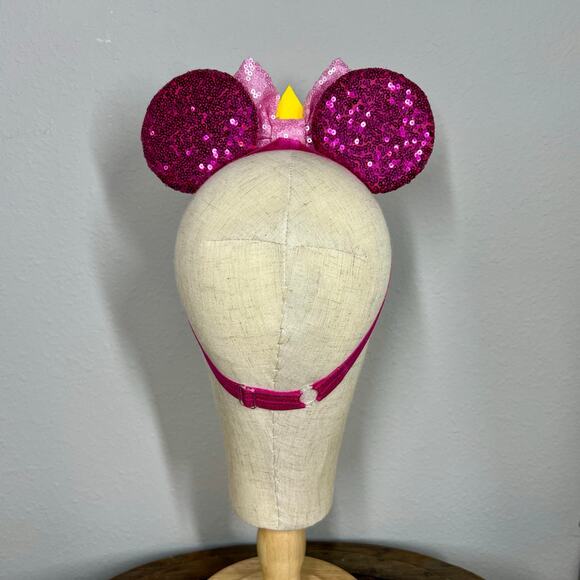 👑 Aurora Elastic Minnie Ears | Sleeping Beauty-Inspired Adjustable Ears Headband - Picture 4 of 5